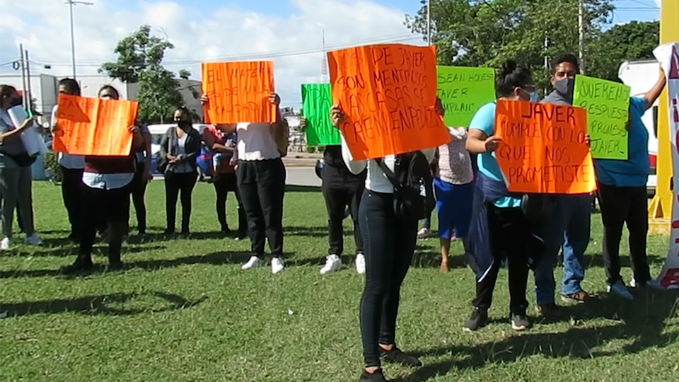 Personas Se Manifestaron En La Glorieta Del Ceviche Para Denunciar Mal