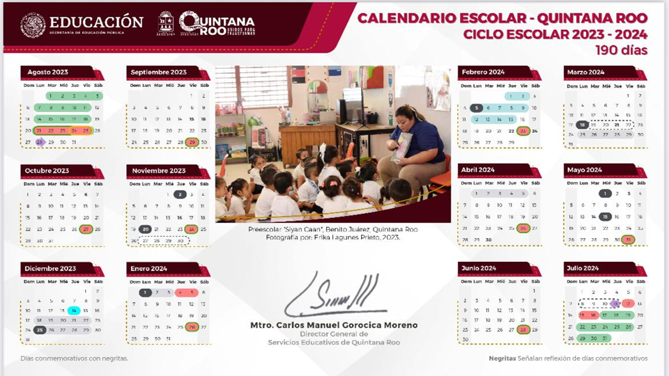 SEQ da a conocer el calendario escolar 20232024 de educación básica