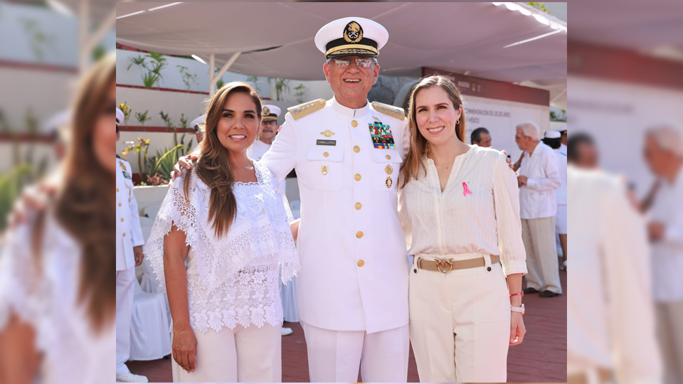 Atenea Gómez Ricalde reconoce la labor de la Armada de México durante el 202º Aniversario de la institución